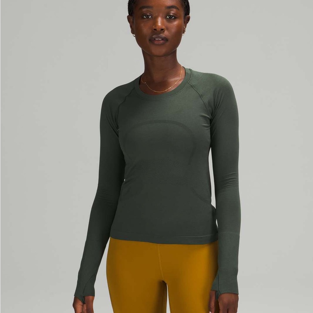 Lululemon Swiftly Tech Long Sleeve 2.0 *Race Length Smoked Spruce